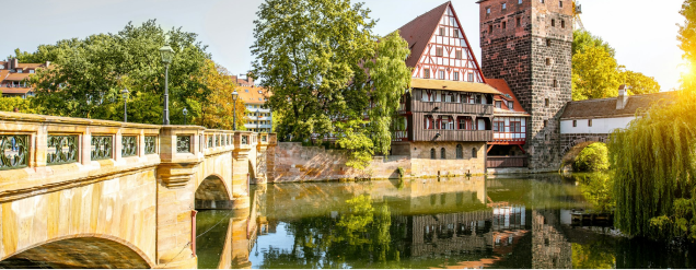 Image - Landscape view on the riverside in Nurnberg, Germany